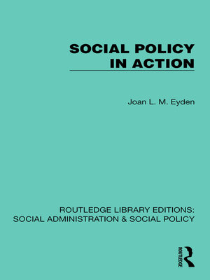 cover image of Social Policy in Action